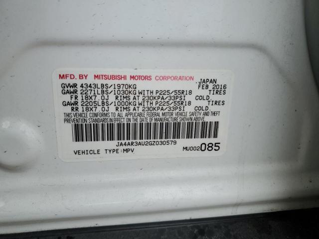 2016 MITSUBISHI OUTLANDER - JA4AR3AU2GZ030579