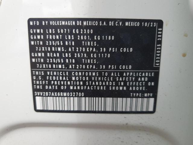 2024 VOLKSWAGEN TIGUAN SE 3VV2B7AX6RM032700