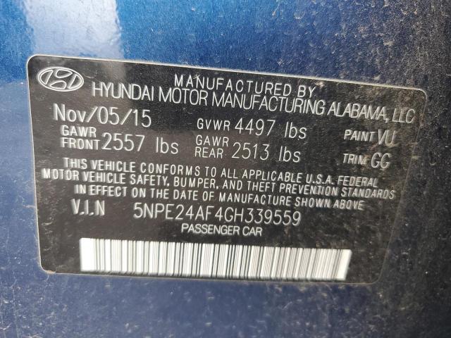 2016 HYUNDAI SONATA SE - 5NPE24AF4GH339559