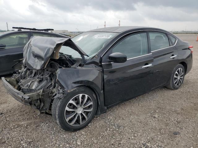 NISSAN SENTRA S 2014 black  gas 1N4AB7AP2EN853888 photo #1