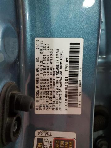 2015 HONDA CR-V EXL - 5J6RM4H73FL032639