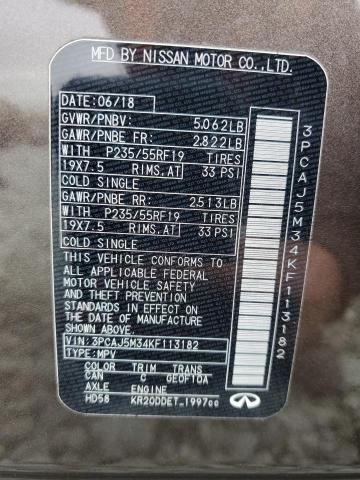 2019 INFINITI QX50 ESSEN - 3PCAJ5M34KF113182