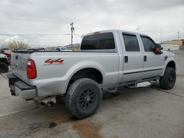 FORD F250 SUPER 2008 silver crew pic diesel 1FTSW21R08EB47806 photo #4