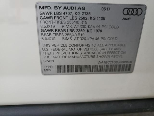 2018 AUDI Q3 PREMIUM - WA1BCCFS8JR009188
