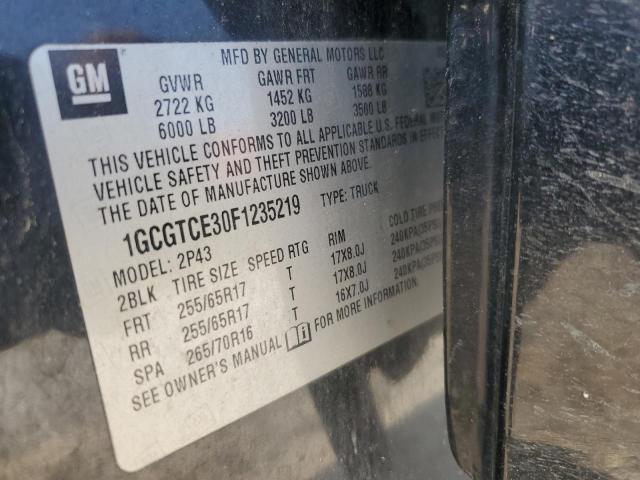 2015 CHEVROLET COLORADO Z - 1GCGTCE30F1235219