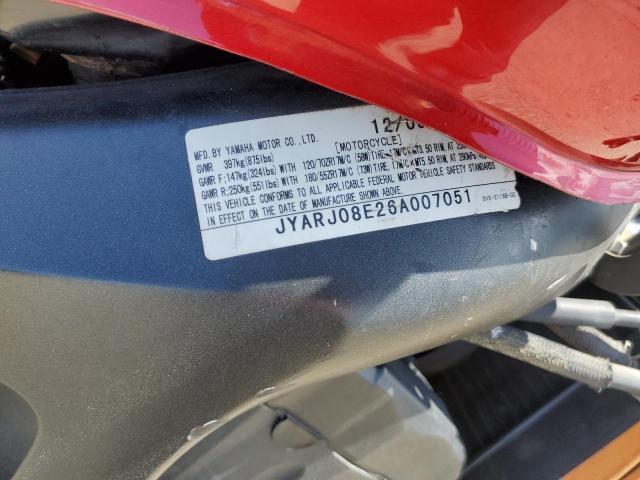 2006 YAMAHA FZ6 S JYARJ08E26A007051