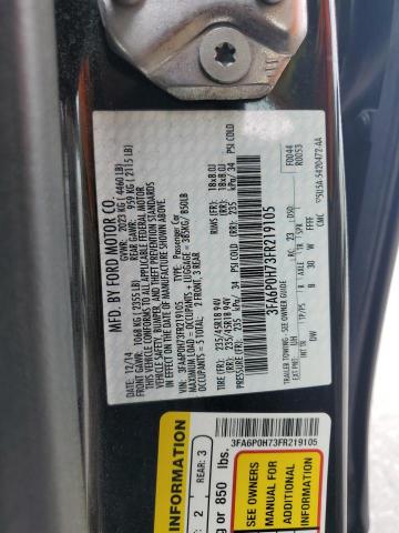 2015 FORD FUSION SE - 3FA6P0H73FR219105