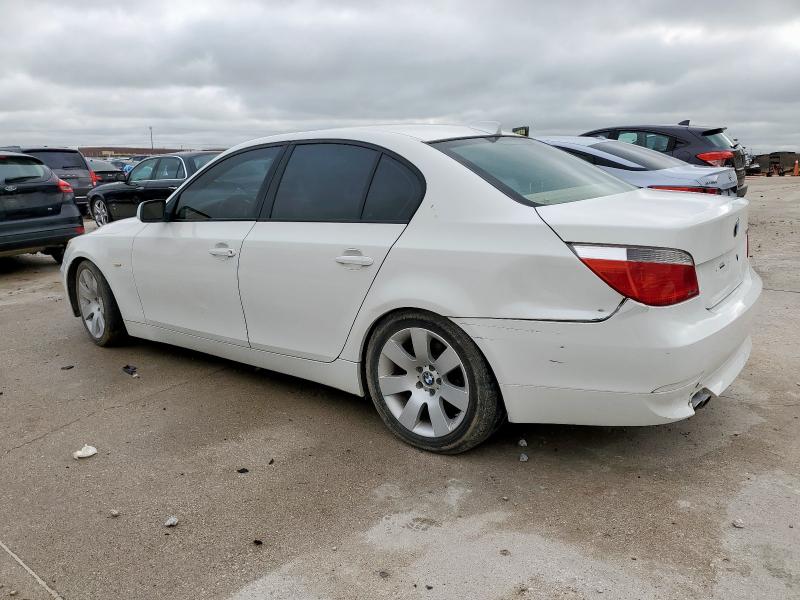 BMW 530 I 2005 white sedan 4d gas WBANA73565CR57531 photo #3