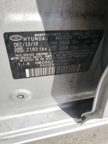 2019 HYUNDAI ELANTRA SE - KMHD84LF1KU840894