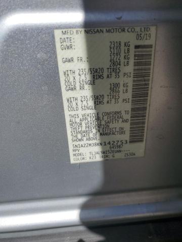 2019 NISSAN MURANO S - 5N1AZ2MJ8KN142753