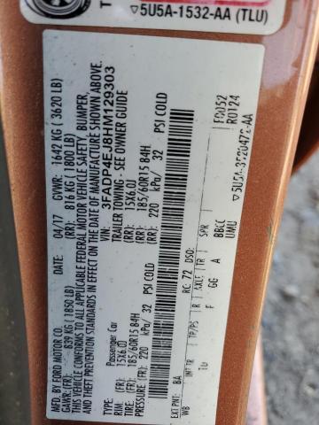 2017 FORD FIESTA SE - 3FADP4EJ8HM129303