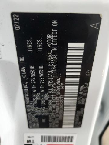 2022 TOYOTA HIGHLANDER - 5TDHZRBH3NS232743