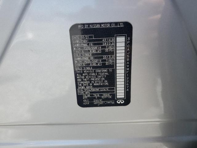 2021 INFINITI QX50 LUXE 3PCAJ5BA9MF122674