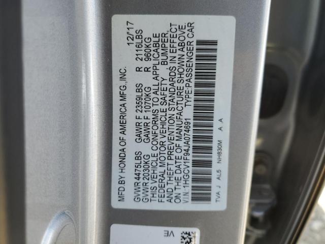 2018 HONDA ACCORD TOU 1HGCV1F94JA074691