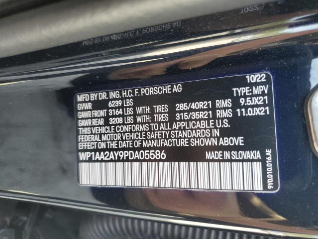 2023 PORSCHE CAYENNE BA - WP1AA2AY9PDA05586