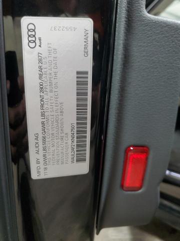 2019 AUDI A6 PREMIUM WAUL2AF21KN047501