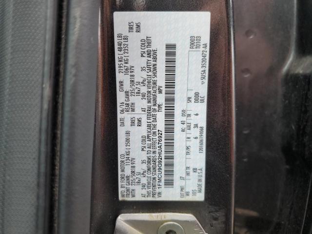 2017 FORD ESCAPE SE - 1FMCU9G92HUA76927