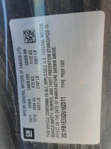 2g1fb1e39d9182511 - 2013 Chevrolet camaro lt - #52993625