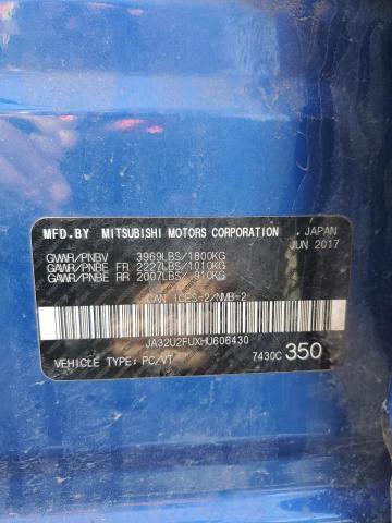2017 MITSUBISHI LANCER ES JA32U2FUXHU606430