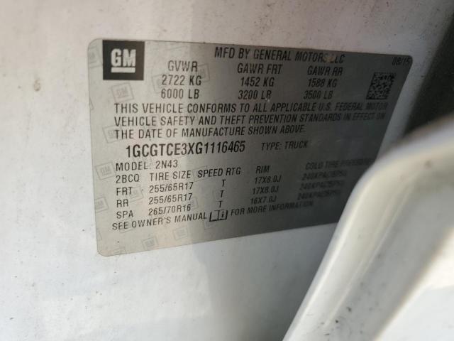 2016 CHEVROLET COLORADO L - 1GCGTCE3XG1116465