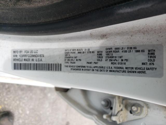2022 RAM 1500 TRADE - 1C6RRFGG8NN241874