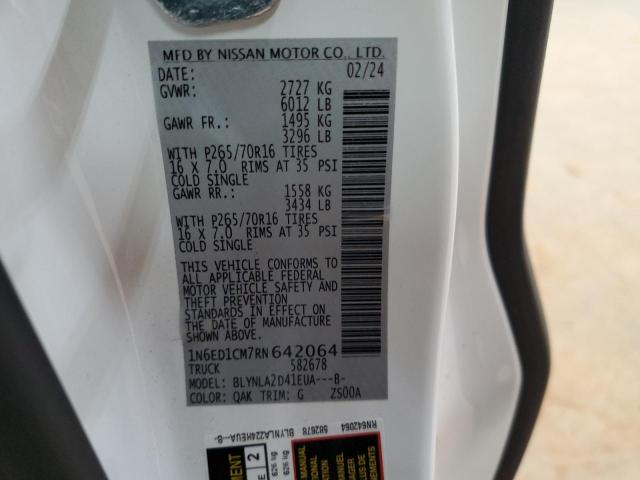 2024 NISSAN FRONTIER S - 1N6ED1CM7RN642064