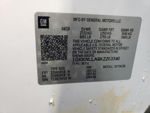 2019 GMC ACADIA SLE - 1GKKNLLA6KZ263340