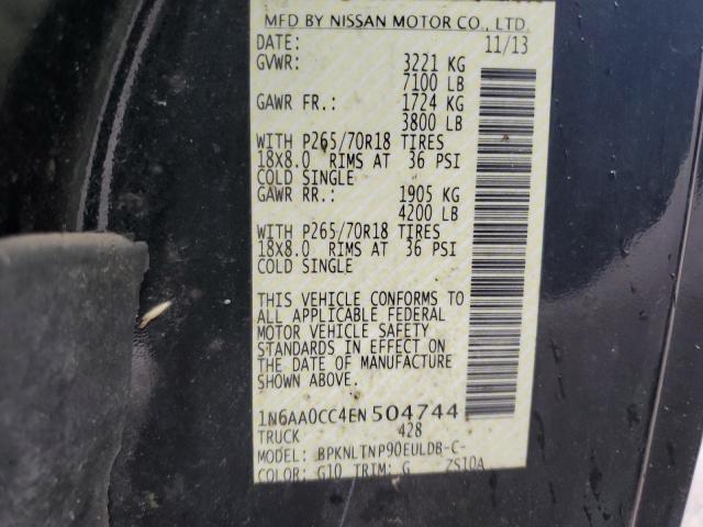 2014 NISSAN TITAN S - 1N6AA0CC4EN504744