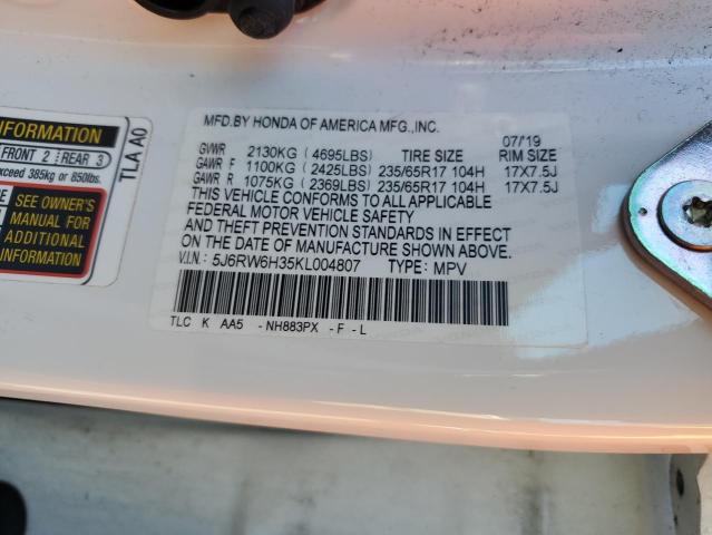 2019 HONDA CR-V LX - 5J6RW6H35KL004807