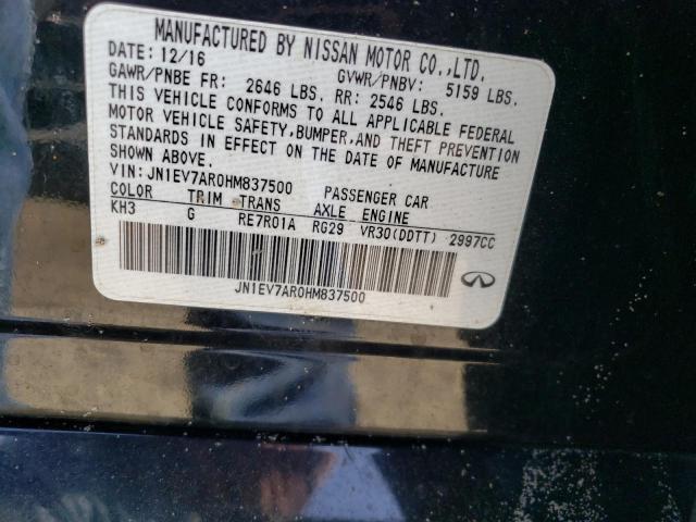 2017 INFINITI Q50 PREMIU - JN1EV7AR0HM837500