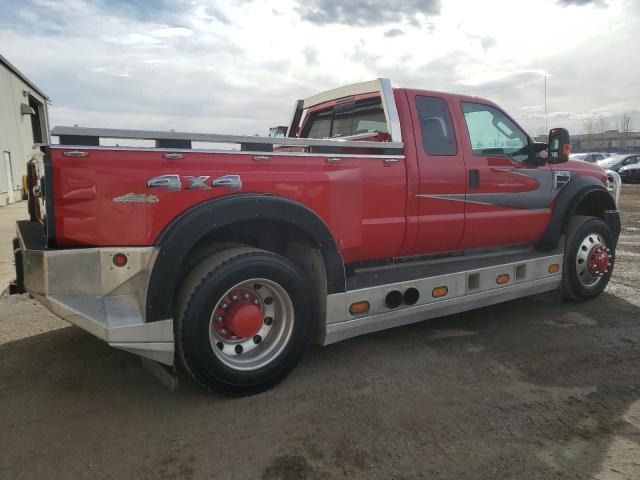 FORD F550 SUPER 2008 red chassis diesel 1FDAX57R68EA42555 photo #4