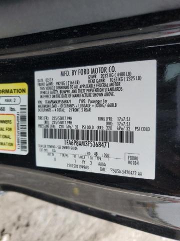 2015 FORD MUSTANG - 1FA6P8AM3F5368471