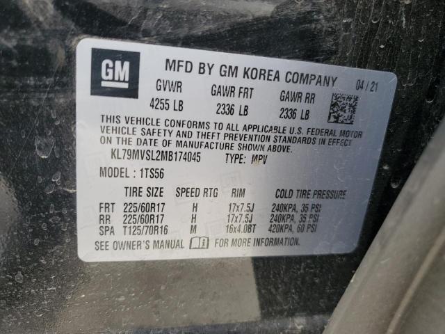 2021 CHEVROLET TRAILBLAZE - KL79MVSL2MB174045