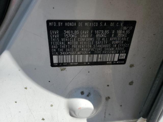 2018 HONDA FIT SPORT 3HGGK5G67JM710514