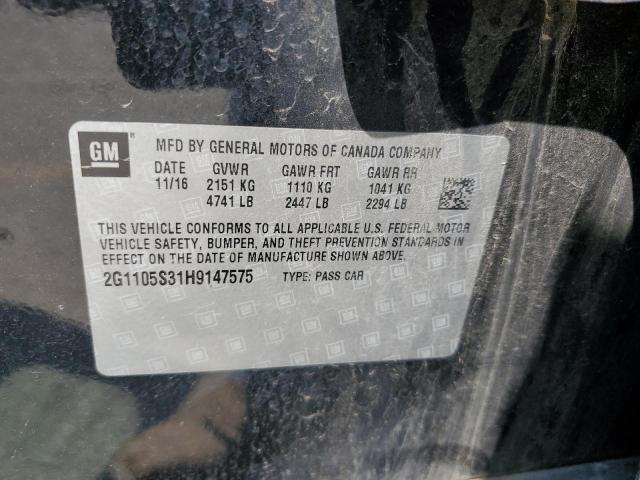 2017 CHEVROLET IMPALA LT - 2G1105S31H9147575