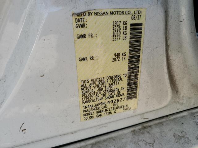 2017 NISSAN ALTIMA 2.5 - 1N4AL3AP9HC492827
