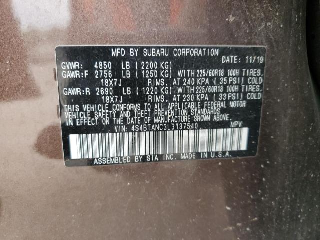 2020 SUBARU OUTBACK LI - 4S4BTANC3L3137540
