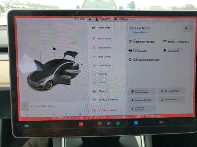 2018 TESLA MODEL 3 - 5YJ3E1EAXJF062370