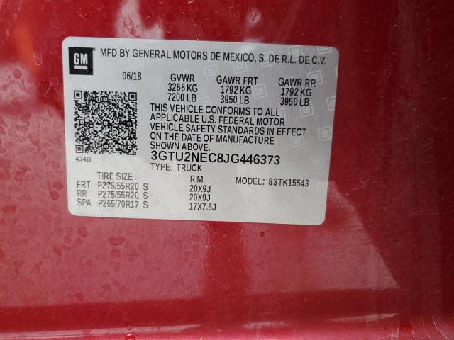 2018 GMC SIERRA K15 - 3GTU2NEC8JG446373