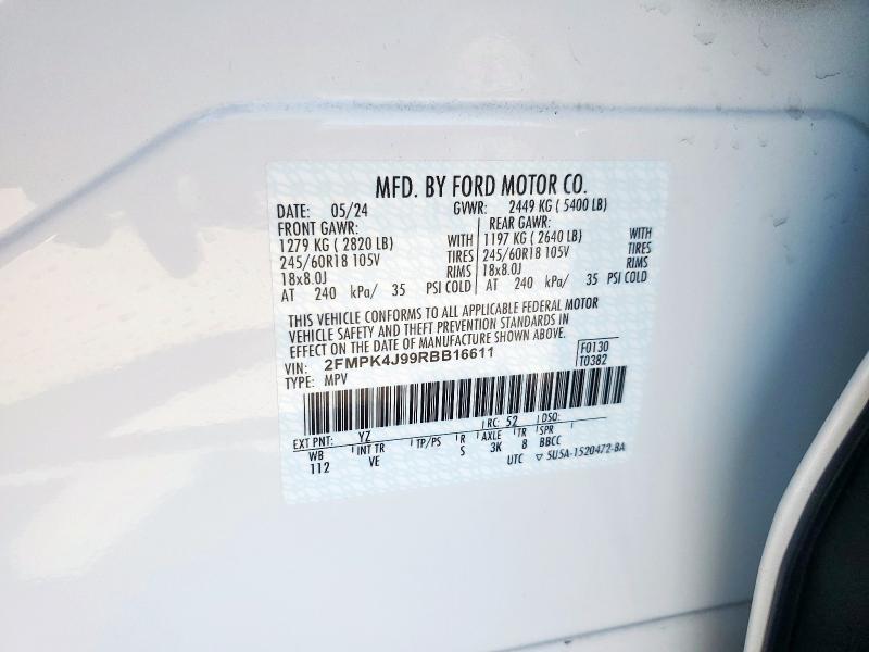 2024 FORD EDGE SEL - 2FMPK4J99RBB16611