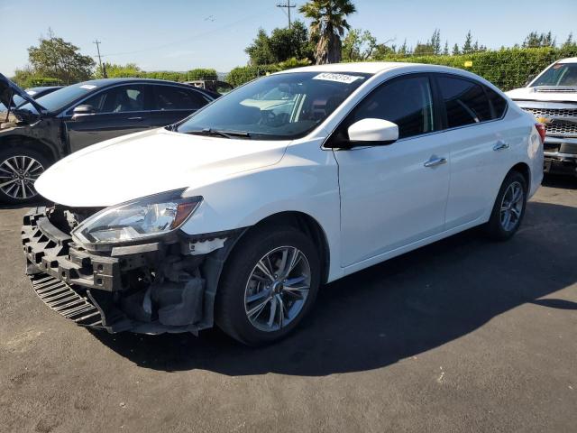 NISSAN SENTRA S 2016 white  gas 3N1AB7AP4GY224815 photo #1