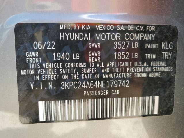 2022 HYUNDAI ACCENT SE - 3KPC24A64NE179742