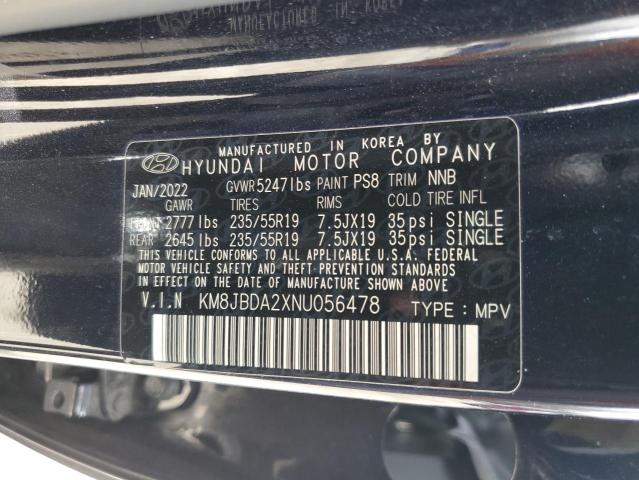 2022 HYUNDAI TUCSON SEL KM8JBDA2XNU056478