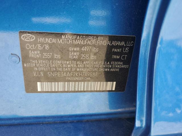 2019 HYUNDAI SONATA LIMITED 5NPE34AF2KH749587