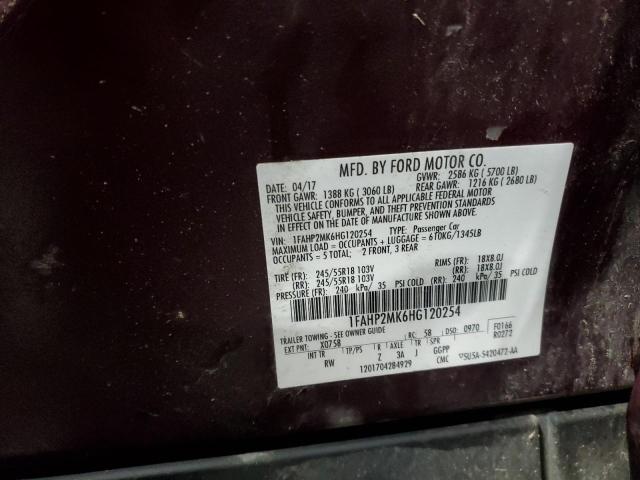 2017 FORD TAURUS POL - 1FAHP2MK6HG120254