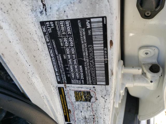 2016 MERCEDES-BENZ GLE 300D 4 4JGDA0EB2GA706363