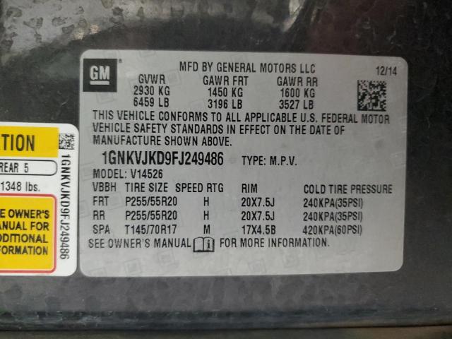 2015 CHEVROLET TRAVERSE L 1GNKVJKD9FJ249486