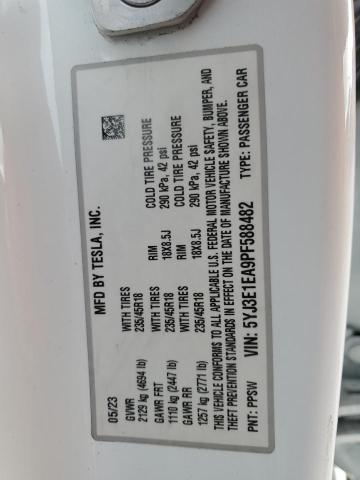 2023 TESLA MODEL 3 - 5YJ3E1EA9PF588482