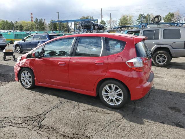 HONDA FIT SPORT 2010 red hatchbac gas JHMGE8G49AC038364 photo #3