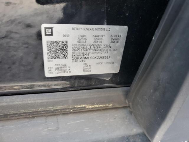 2019 GMC ACADIA SLT - 1GKKNMLS9KZ268997